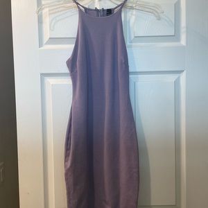 Mini purple dress